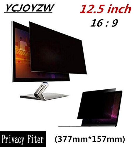 YZW-12.5 inch monitor Anti-glare Privacy Filter Screen Protector Film for 16:9 Laptop 10 7/8 ” wide x 6 3/16 ” high (277mm157mm) (12.5 inch ( 16:9 ))