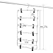 DOIOWN 6 Tier Skirt Hangers Pants Hangers Closet Organizer Stainless Steel Fold up Space Saving Hangers (2-Pieces)