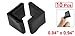 uxcell Rubber L Shaped Angle Iron Foot Pads Covers 10 Pcs Black