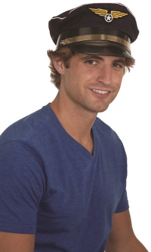 Jacobson Hat Company Mens Navy Pilot Hat
