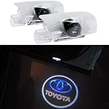 LED Car Door Ghost Shadow Welcome Light Logo Projector Emblem Lamp Accessories Courtesy Step Lights For Toyota 4 Runner Avalon Camry Highlander Land Cruiser Prius Sequoia Sienna Tundra Venza (2 Pack)