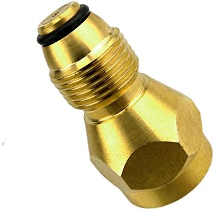 KEKAI Safest Disposable Propane Bottle Refill Adapter Regulator Valve Accessory for All 1 LB Tank Small Cylinders,100% Solid Brass, Great for Hunting Camping RV Camper Stove Grill BBQ Patio Heaters