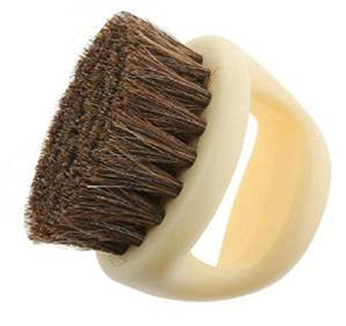 Windspeed High Quality Horse Hair Soft Brush horse mane Shoe Brush pappus bag brush (beige) + Cable Tie