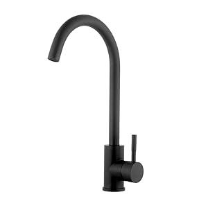 Lordear Bar Sink 360 Degree Best Commercial Brushed Nickel Stainless Steel Single Handle Kitchen Sink Faucet,Hot and Cold Single Lever Kitchen Faucets