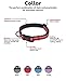 HALTI Comfort Collar - Nylon and Neoprene-Padded Comfy Dog Collar, Reflective, Easy to Fit & Use. Colorful two-tone design, Suitable for Medium Dogs and Puppies (Size M, Red)