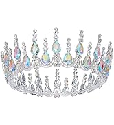 SWEETV Queen Crown for Women,Wedding Tiara for Bride,Princess Tiara,Quinceanera Pageant Crown,Cry...
