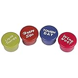JBtek Pack of 4 Wine Stoppers, Seal Your Favorite Wine with Silicone Bottle Cap Art