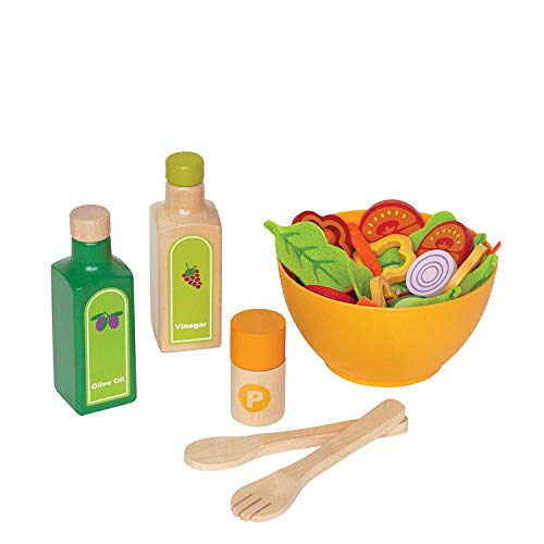 Hape Garden Salad Kitchen Playset , Award-Winning Wooden Pretend Play Food Set for Kids, Salad Ingredients and…