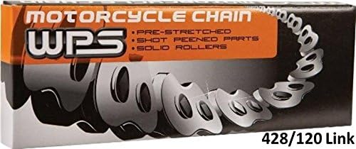 Western Power Sports 428 Standard Motorcycle/ATV Chain - 120/Black