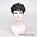 RUISENNA Afro Curly Hair Wigs for Black Woman Short Kinky Hair 100% Heat Resistant Fiber Synthetic Wig