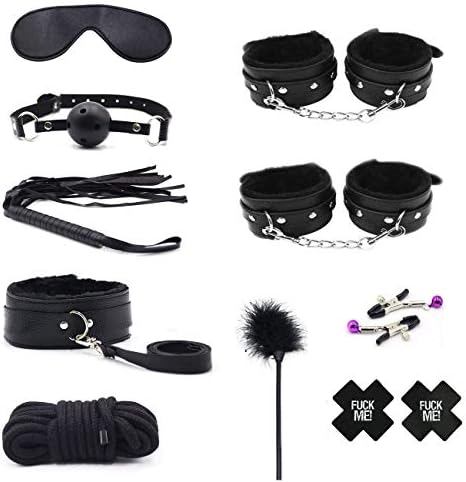 Bed Restraints Set Includes Satin Blindfold Adjustable To Fit All Bed Sizes - Strong and Durable Exercise Bands
