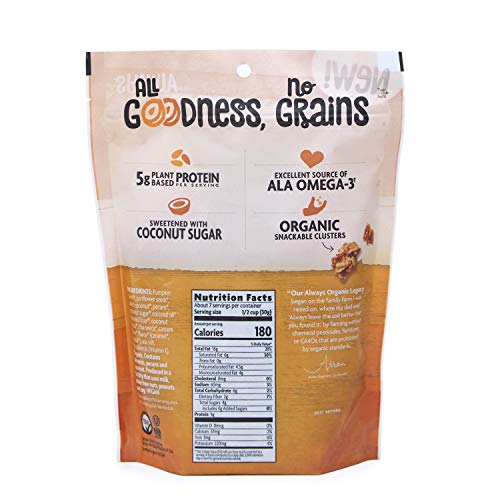 Nature's Path Caramel Pecan Grain-Free Granola, Healthy, Organic, 8 Ounce Bag (Pack of 6)