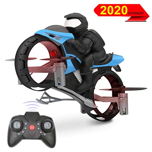 3T6B 2.4Ghz Mini Drone, Land and air Amphibious Remote Control Motorcycle Aircraft, Children Flying Toys - Thumbnail 7