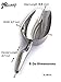 JBscoop Ice scoop, Small Metal Food Candy Scoop for Kitchen Bar Party Wedding – 6 Ounces, 8.5 Inch
