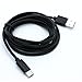 Premium Black 6ft Long Type-C USB Cable Fast Charger Power Cord Data Sync Wire for MetroPCS ZTE ZMax Pro - Straight Talk ZTE Max Duo LTE