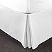 Utopia Bedding Premium 100% Cotton Bed-Skirt Dust Ruffle 300 Thread Count - Washable Bedding Skirt, Abrasion Resistant, Quadruple Pleated (Twin, White)