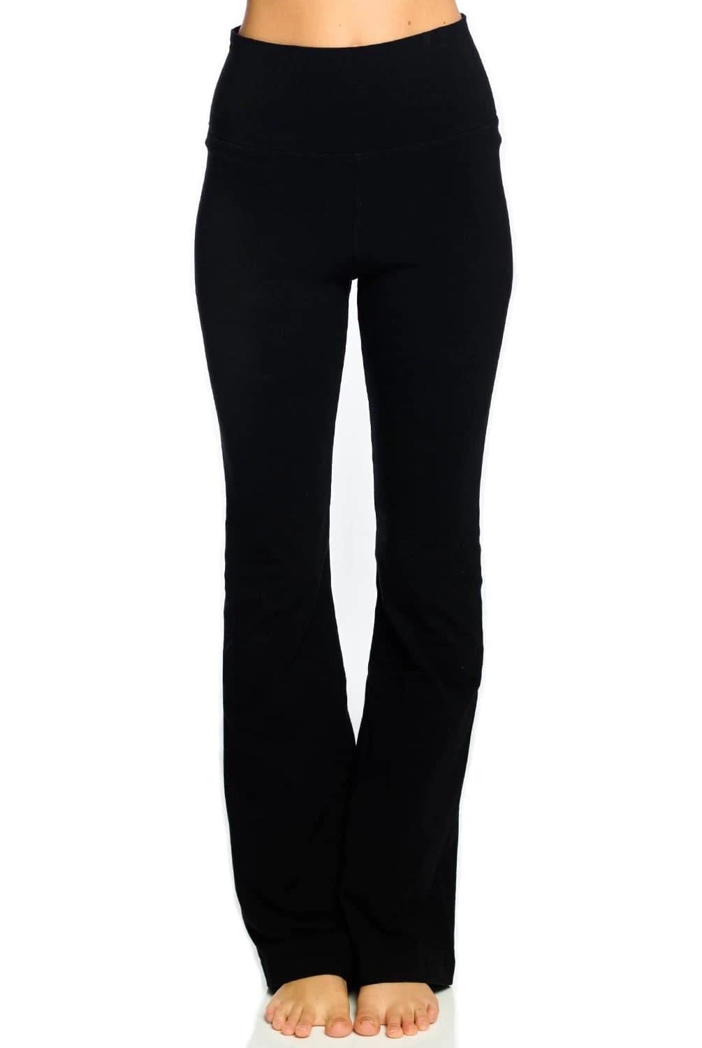 Pantalón acampanado pirata enrollable Hard Tail | Mezcla de algodón y licra | Cintura ajustable | Tela duradera y transpirable | Leggings acampanados Mujer | Hecho en EE.UU.