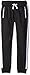 Southpole Big Boys Airmesh Jogger Pants with Zippered Pockets and Side Piping, Black, Medium