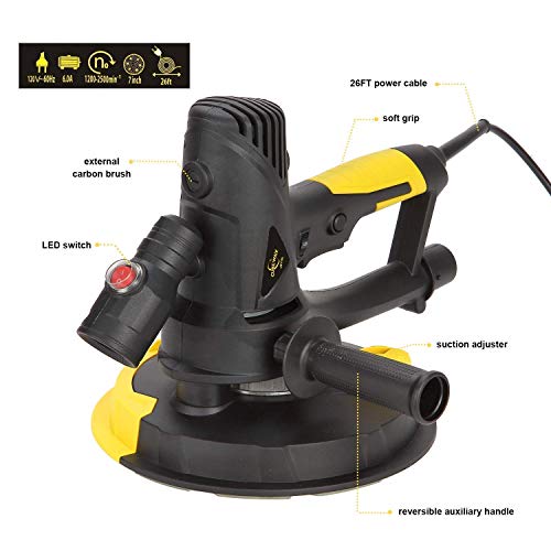 Electric Drywall Sander with Vacuum, Variable Speed and 26FT Power Cord