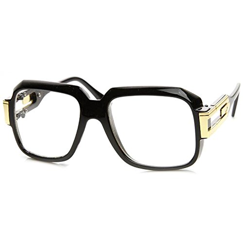 MLC Eyewear Oversized Rectangular Retro Fashion Hip Hop Nerdy Clear Lens Glasses