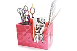 Salon Scissors Holder Rack, Professional Shear Organizer Storage Box, Hairdressing Tools Accessories Case for Hair Stylists a