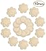 DaisyFormals 10 Pairs Satin Pasties Women Sexy Pasties Disposable Nipple Covers(Flower & Round)