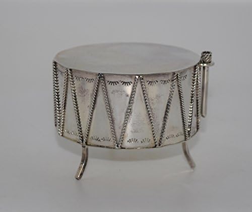 Collector's Handmade Pow Wow Drum 100% Sterling Silver