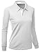 Xpril Women's Casual Basic Sporty Long Sleeve Polo Collar T-Shirt
