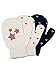 SATINIOR 3 Pairs Toddler Magic Stretch Mittens Little Girls Soft Knit Mitten Baby Boys Winter Knitted Gloves