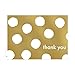 Gold Foil All Occasion Note Card Assortment Pack - Set of 24 cards - 6 designs, blank inside - with white envelopes