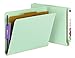 Smead End Tab Pressboard Classification Folder with SafeSHIELD Fasteners, 1 Divider, 2