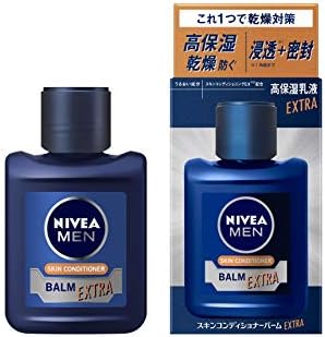 Nivea Men Skin Conditioner Balm, Extra Care, High Moisturizing Emulsion, Men’s Emulsion, Dry Skin, High Moisturization, Prevents Drying for Longer, Penetrates to Corner Layers + Moisture Sealing, 4.3 oz (110 g)