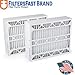 Filters Fast Compatible Replacement for Aprilaire SpaceGard 401 16x28x6 Air Filter MERV 13 Pleated AC Furnace Air Conditioner Filters Actual Size: 15 3/8 x 26 7/8 x 6, 2-Pack