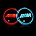 Auto sport 2PCS LED Cup Holder Mat Pad Coaster with USB Rechargeable Interior Decoration Light for BMW-M Accessory