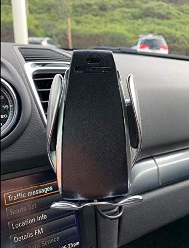 Wireless Car Charger Automatic Clamping Infrared Safe - 10W Fast Charging Car Mount Charger Holder Compatible with iPhone Xs/Xs Max/XR/X /8, Samsung Galaxy Note 9/ S9/ S9+/ S8 etc
