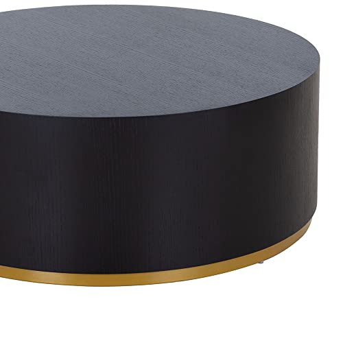 LKTART Modern Round MDF Coffee Table Side Table End Table Minimalism