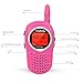 Walkie Talkies for Kids, 22 Channel FRS/GMRS Walkie Talkie 2 Way Radio 3 Miles UHF Walkie Talkies (1 Pair) Pink