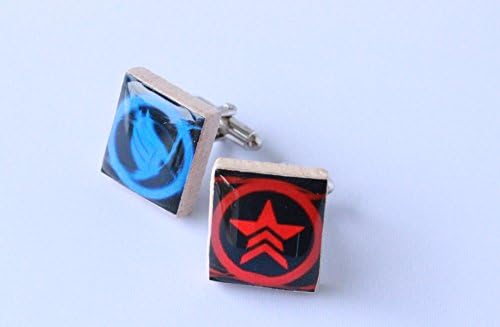 Gamer Scrabble Tile Cuff Links - Paragon and Renegade