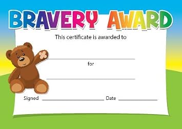 Bravery Award Certificates Choice Of Designs For Schools bravery-award-certificates-choice-of-designs-for-schools