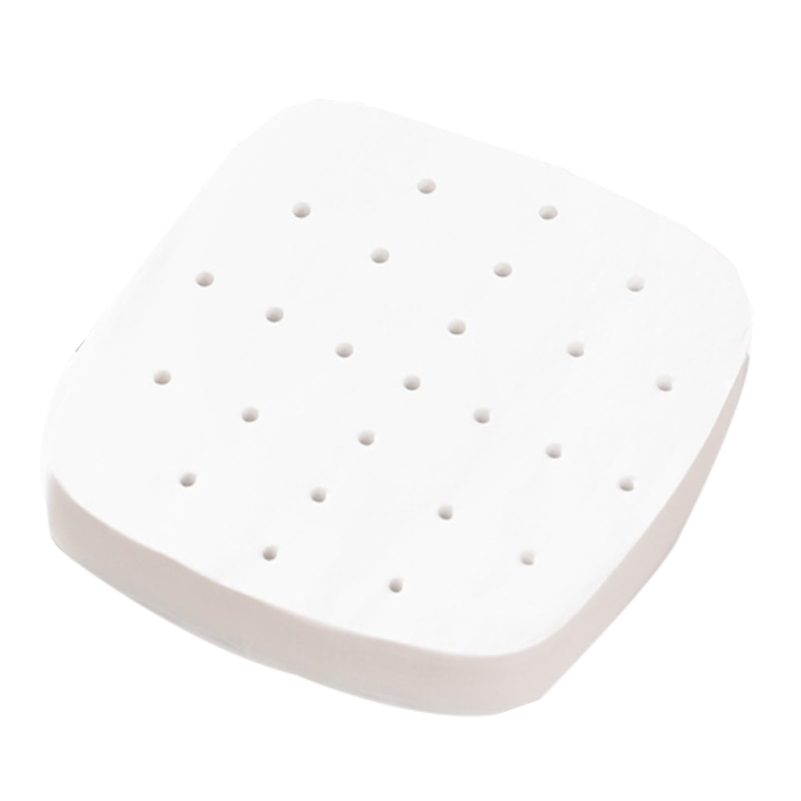 Air Fryer Liners, 100PCS 24cm Air Fryer Parchment Paper Liner, Perforated Parchment Paper Non-Stick Greaseproof Paper Square Parchment Liner for Baking Oven (White Perforated)