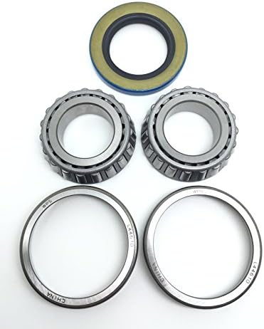 WESTERNPRIME Trailer Axle Hub Wheel Bearing Kit L44643 L44610 Grease Seal 12192TB 1.249'' I.D. for 2000# EZ Lube Axles Spindle 1.000''