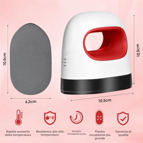 Apritsce Mini Heat Press, Portable Fabric Printer, T Shirt Heat Press for Crafts Clothes Hats
