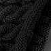 2PCS Toddler Baby Knit Hat Scarf Winter Warm Beanie Cap with Circle Loop Scarf Neckwarmer (Black)