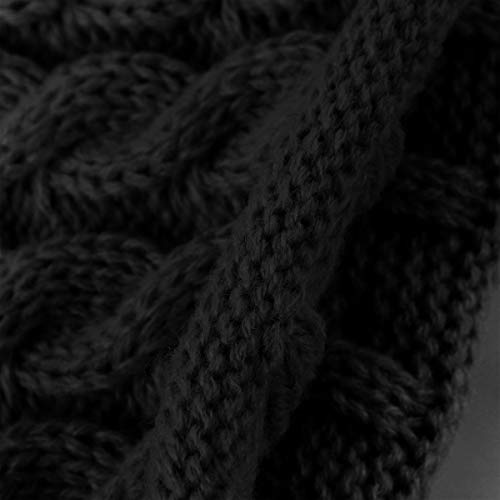 Yinuoday 2PCS Toddler Baby Knit Hat Scarf Winter Warm Beanie Cap with Circle Loop Scarf Neckwarmer