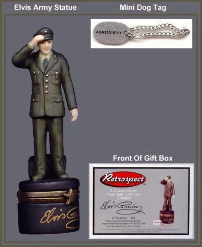 Elvis in the Army PHB ( Porcelain Hinged Box )
