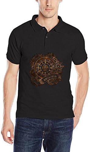 Steampunk Vintage Mechanical Clock Boys Short-Sleeve Pique Polo Shirts