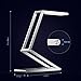 SLYPNOS Foldable LED Desk Lamp, USB Rechargeable Portable Dimmable Table Lamp, Eye-Care Aluminum Alloy Light for Reading, Studying, Working, Camping, Home Office, Silver