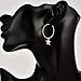 Large Round Hoop Star Dangle Earrings Women Lightweight Cool Stud Huggie Clip On Girls Gold Or Sterling Gold 2