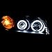SPPC Projector Headlights Black Assembly (CCFL Halo Rings) For Chevrolet Impala - (Pair) Includes Driver Left and Passenger Right Side Replacement Headlamp