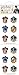 Playhouse Harry Potter Mini Hogwarts House Crests Pack of Three Perforated Sticker Half-Sheets - 1 Pack